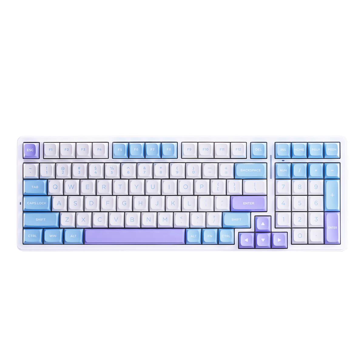 098f803d-5b66-4089-b890-1ec812e493dd ATK Gear A98 PRO Cherry MX2A, belaidė mechaninė klaviatūra, RGB, Balta - Image 1