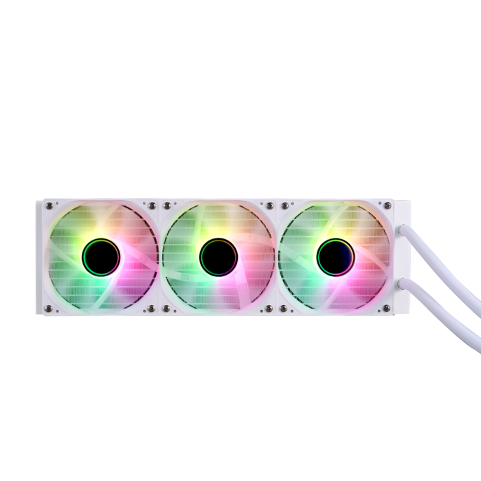 1STPLAYER TS4 360, 360 mm AIO procesoriaus aušintuvas, ARGB, LED ekranas, baltas - Image 12
