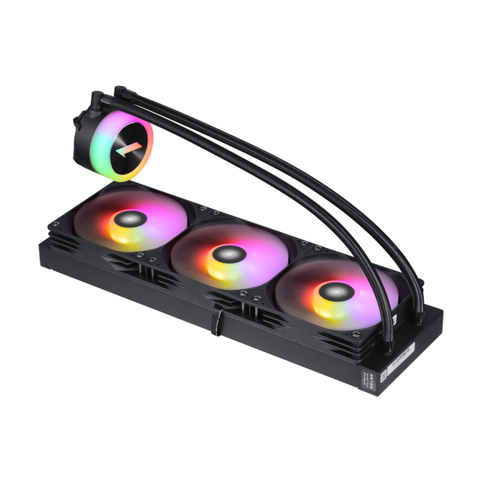 1STPLAYER TS1 360, 360 mm AIO procesoriaus aušintuvas, ARGB, juodas - Image 12