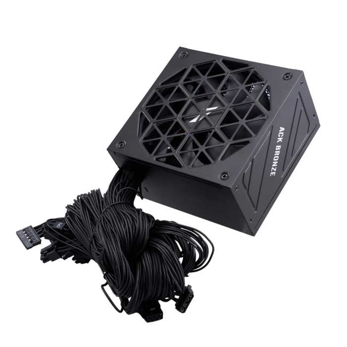 1STPLAYER ACK, 750W, 80 PLUS Bronze, ATX 3.1, PCIe 5.1 maitinimo blokas, juodas - Image 8