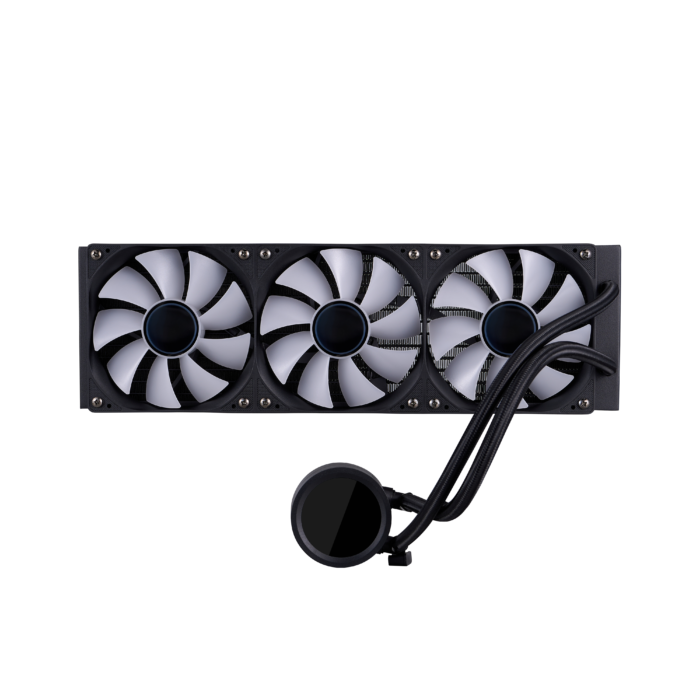1STPLAYER TS4 360, 360 mm AIO procesoriaus aušintuvas, ARGB, LED ekranas, juodas - Image 10