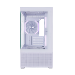 1STPLAYER CV6, mATX kompiuterio korpusas, 3 ARGB ir 2 papildomi ventiliatoriai, baltas - Image 4
