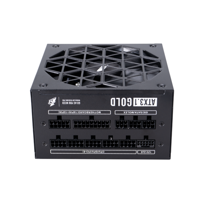 1STPLAYER ACK, 850W, 80 PLUS Gold, ATX 3.1, PCIe 5.1, modulinis maitinimo blokas, juodas - Image 2