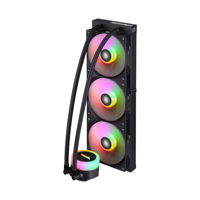 1STPLAYER TS1 360, 360 mm AIO procesoriaus aušintuvas, ARGB, juodas - Image 6