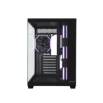 1STPLAYER BV7, ATX kompiuterio korpusas, 4 ARGB ventiliatoriai, juodas - Image 6