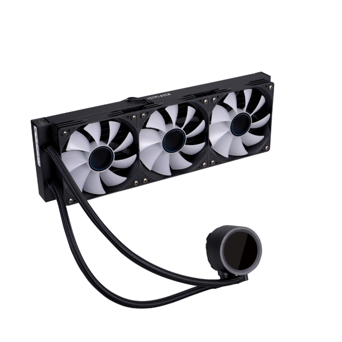 1STPLAYER TS4 360, 360 mm AIO procesoriaus aušintuvas, ARGB, LED ekranas, juodas - Image 4