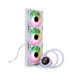 1STPLAYER TS4 360, 360 mm AIO procesoriaus aušintuvas, ARGB, LED ekranas, baltas - Image 9