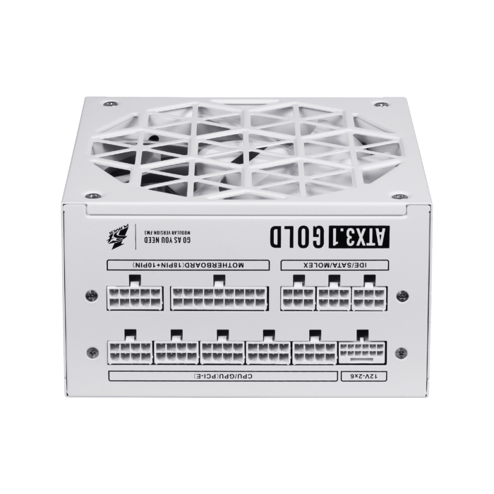 1STPLAYER ACK, 850W, 80 PLUS Gold, ATX 3.1, PCIe 5.1, modulinis maitinimo blokas, baltas - Image 10