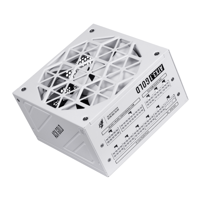 1STPLAYER ACK, 850W, 80 PLUS Gold, ATX 3.1, PCIe 5.1, modulinis maitinimo blokas, baltas - Image 12