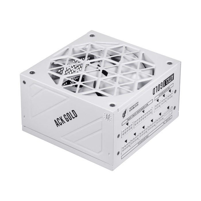1STPLAYER ACK, 850W, 80 PLUS Gold, ATX 3.1, PCIe 5.1, modulinis maitinimo blokas, baltas - Image 9