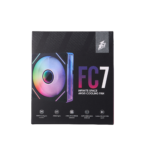 1STPLAYER FC7, 120 mm PWM ARGB korpuso ventiliatorius, juodas - Image 2