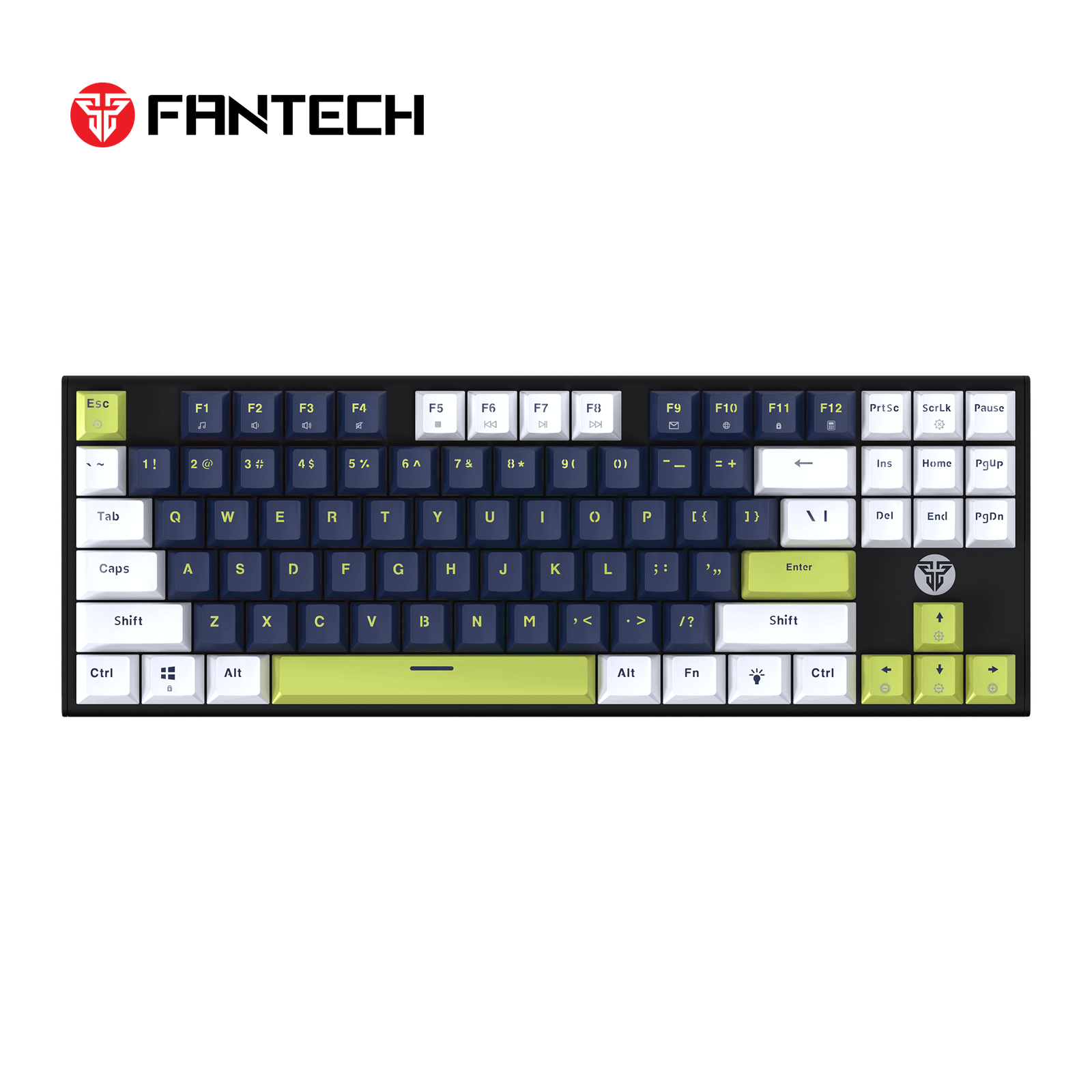 MK877S (2) Fantech ATOM87S RGB laidinė mechaninė klaviatūra, Mėlyna, Taro Switch - Image 1