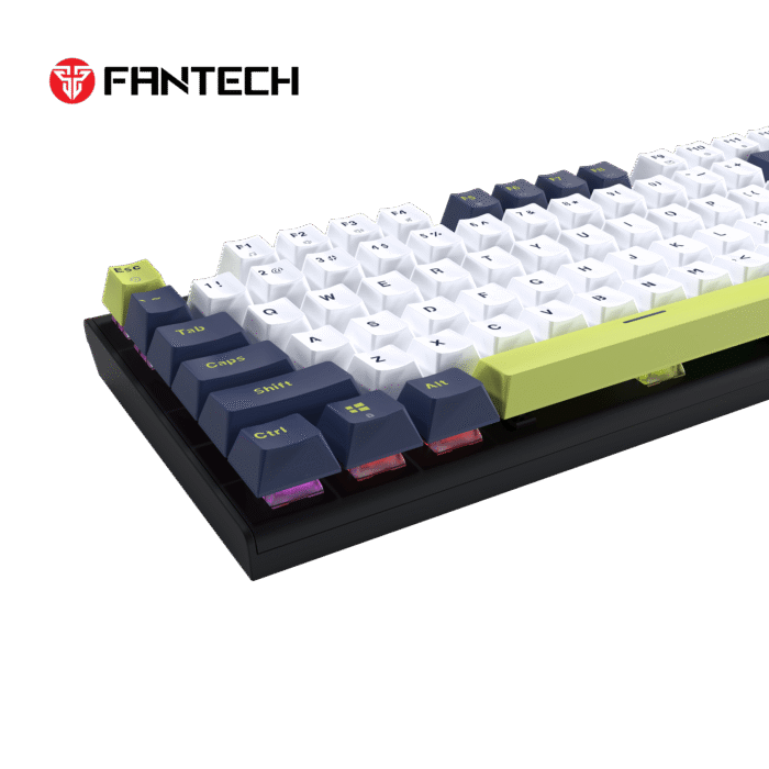 Fantech ATOM87S RGB laidinė mechaninė klaviatūra, Balta, Rosie Switch - Image 3