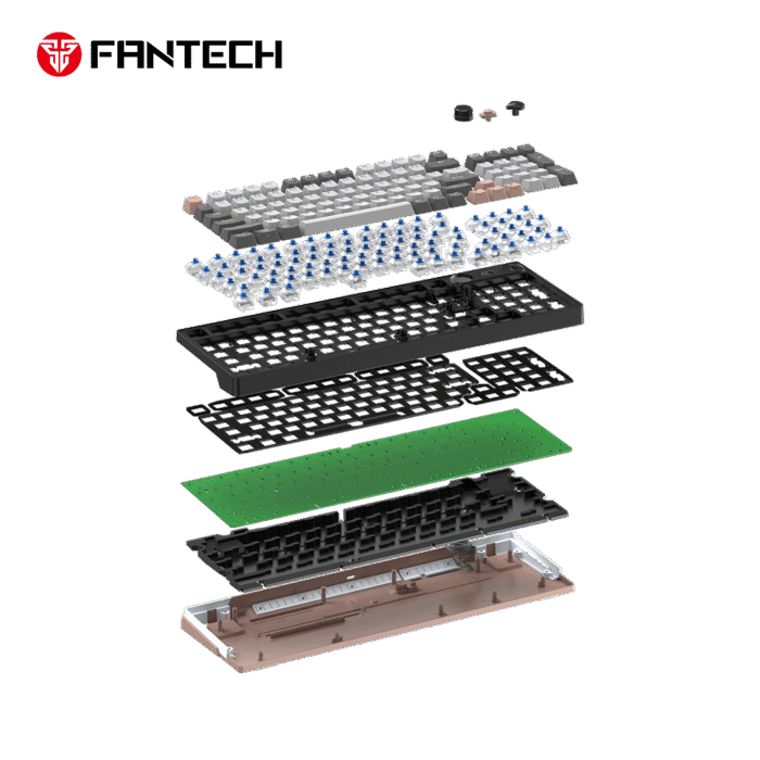 Fantech ATOM PRO96, belaidė mechaninė klaviatūra, RGB, Pilka - Image 6
