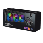 1STPLAYER TS4 360, 360 mm AIO procesoriaus aušintuvas, ARGB, LED ekranas, juodas - Image 8