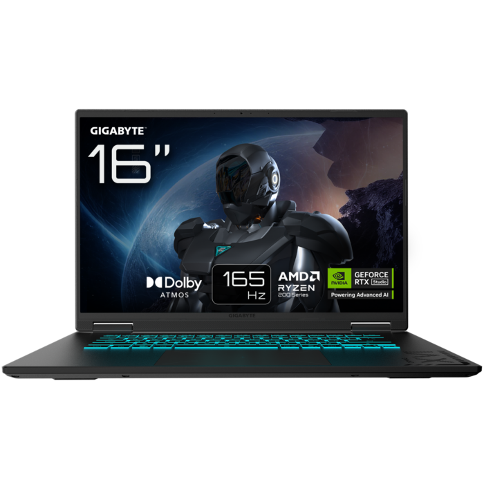 Gigabyte GAMING A16 3WHK3EEC94SH, 16″, QHD, AMD Ryzen 7 260, 16GB RAM, 1TB, RTX 5070, Windows 11 Home